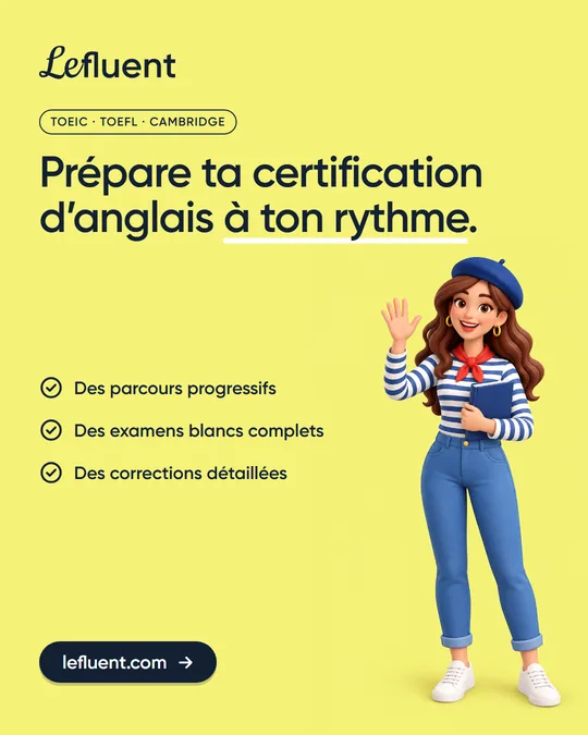Post Lefluent : prépare ta certification d’anglais à ton rythme